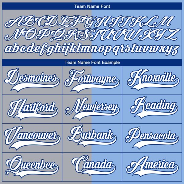 Custom Light Blue Royal Gray-White Split Fashion Hockey Lace Neck Jersey