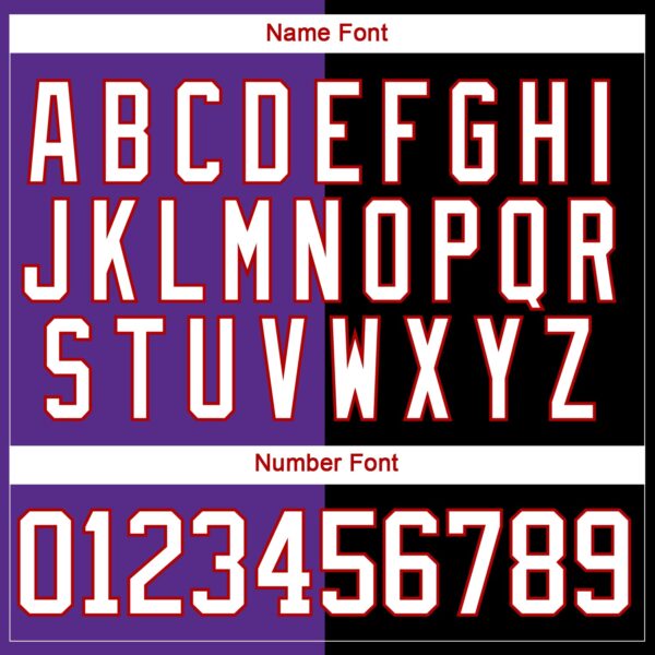 Custom Black White Purple-Red Split Fashion Hockey Lace Neck Jersey