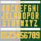 Custom Green Gold Gray-White Split Fashion Hockey Lace Neck Jersey