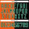 Custom Black Kelly Green Orange-White Split Fashion Hockey Lace Neck Jersey