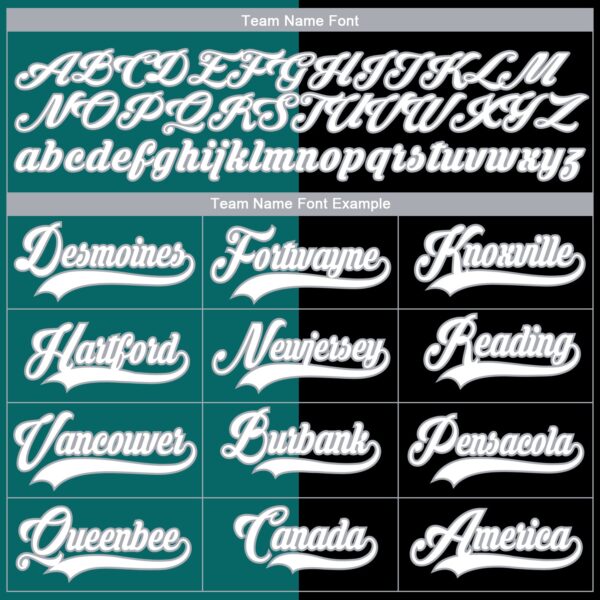 Custom Black Gray Teal-White Split Fashion Hockey Lace Neck Jersey