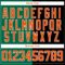 Custom Black Orange Kelly Green-White Split Fashion Hockey Lace Neck Jersey