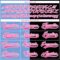 Custom Black Pink Powder Blue-White Split Fashion Hockey Lace Neck Jersey
