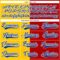 Custom Red Royal Yellow-White Split Fashion Hockey Lace Neck Jersey