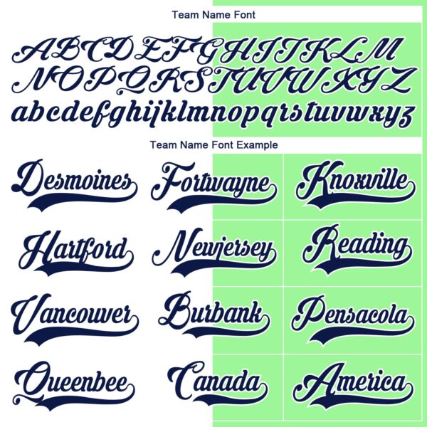 Custom Pea Green Navy-White Split Fashion Hockey Lace Neck Jersey