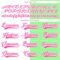 Custom Pea Green Pink-White Split Fashion Hockey Lace Neck Jersey