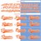 Custom Powder Blue Orange-White Split Fashion Hockey Lace Neck Jersey