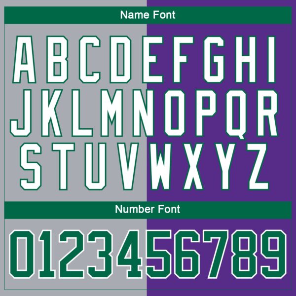 Custom Purple Kelly Green Gray-White Split Fashion Hockey Lace Neck Jersey