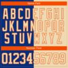 Custom Cream Royal-Orange Split Fashion Hockey Lace Neck Jersey