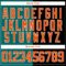 Custom Black Orange Teal-White Split Fashion Hockey Lace Neck Jersey