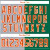Custom Kelly Green Orange Gray-White Split Fashion Hockey Lace Neck Jersey