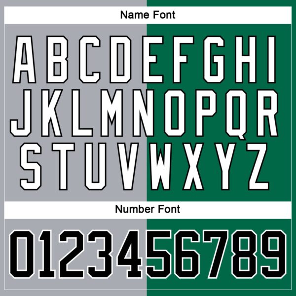 Custom Kelly Green Black Gray-White Split Fashion Hockey Lace Neck Jersey