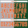 Custom Green Orange Gray-White Split Fashion Hockey Lace Neck Jersey