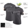 Custom Steel Gray Gray Performance T-Shirt