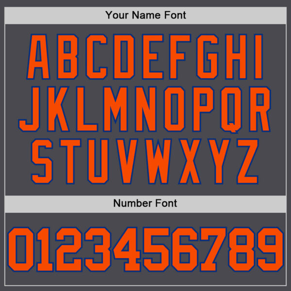 Custom Steel Gray Orange-Royal Authentic Basketball Jersey