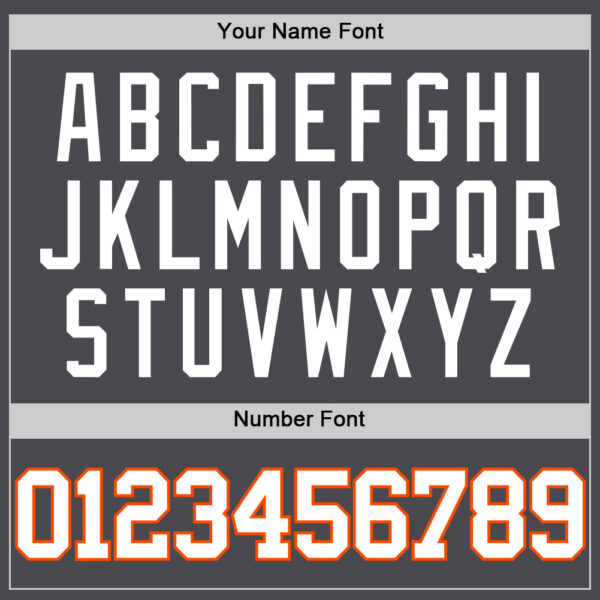 Custom Steel Gray White-Orange Authentic Basketball Jersey