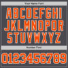 Custom Steel Gray Orange-White Authentic Basketball Jersey