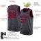 Custom Steel Gray Red-Royal Authentic Basketball Jersey