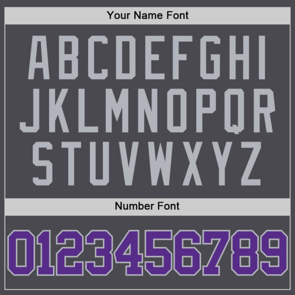 Custom Steel Gray Purple-Gray Authentic Basketball Jersey