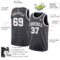 Custom Steel Gray White-Gray Authentic Basketball Jersey