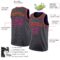 Custom Steel Gray Purple-Orange Authentic Basketball Jersey