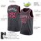 Custom Steel Gray Maroon-White Authentic Basketball Jersey