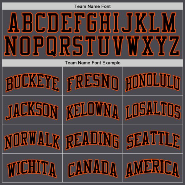 Custom Steel Gray Black-Orange Authentic Basketball Jersey