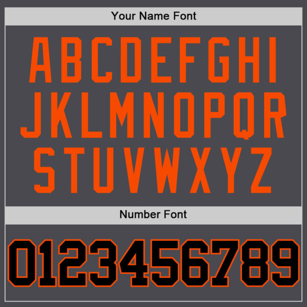 Custom Steel Gray Black-Orange Authentic Basketball Jersey