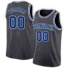Custom Steel Gray Royal-White Authentic Basketball Jersey