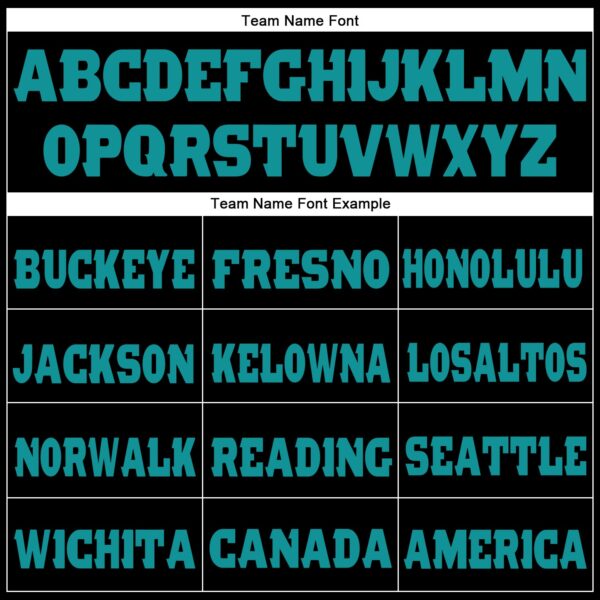 Custom Black Aqua Fleece Jogger Sweatpants