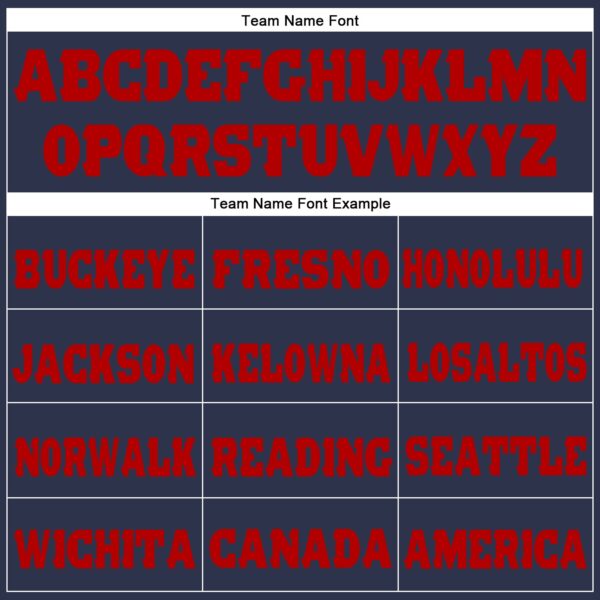 Custom Navy Red Fleece Jogger Sweatpants