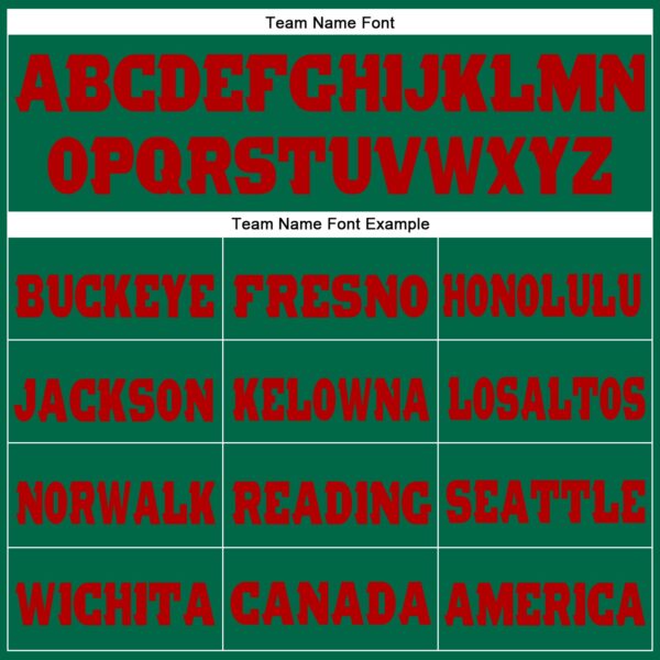 Custom Kelly Green Red Fleece Jogger Sweatpants