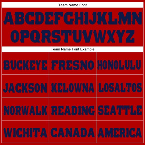 Custom Red Navy Fleece Jogger Sweatpants