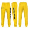 Custom Gold Navy Fleece Jogger Sweatpants