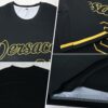 Custom Black Black-Old Gold Performance T-Shirt