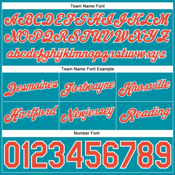 Custom Teal White Pinstripe Orange-White Authentic Basketball Shorts