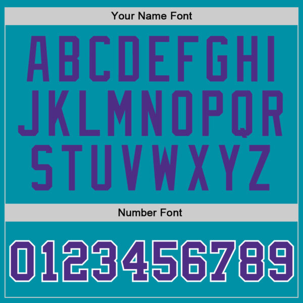 Custom Teal Purple-White Authentic Throwback Basketball Jersey