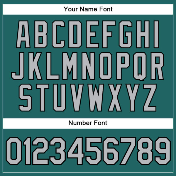 Custom Teal Gray Pinstripe Black Authentic Baseball Jersey