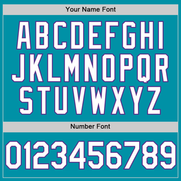 Custom Teal White-Purple Authentic Throwback Baseball Jersey