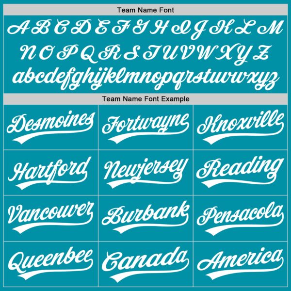 Custom Teal White Authentic Throwback Baseball Jersey