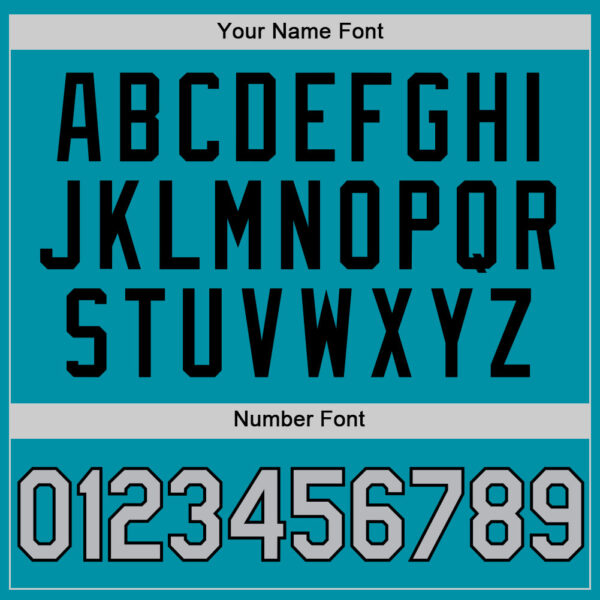 Custom Teal Gray-Black Authentic Throwback Baseball Jersey