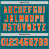 Custom Teal Orange-White Mesh Authentic Throwback Football Jersey