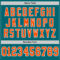 Teal0320-3 Custom Teal Orange-White Mesh Authentic Throwback Football Jersey