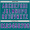 Teal0330-3 Custom Teal Purple-White Mesh Authentic Throwback Football Jersey