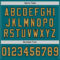Teal0331-3 Custom Teal Old Gold-Black Mesh Authentic Throwback Football Jersey