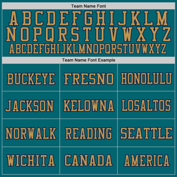 Custom Teal Navy-Old Gold Mesh Authentic Throwback Football Jersey