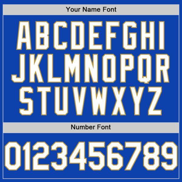 Custom Thunder Blue White-Old Gold Authentic Baseball Jersey