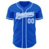 Custom Thunder Blue Light Blue-White Authentic Baseball Jersey