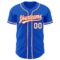 Custom Thunder Blue White-Orange Authentic Baseball Jersey