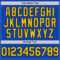 Custom Thunder Blue Yellow-Black Authentic Baseball Jersey